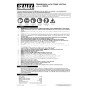 Sealey 1000TR Transmission Jack manual cover