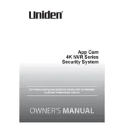 Uniden App Cam 4K NVR Series Security System manual cover