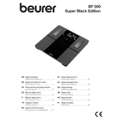 Beurer BF 500 Super Black Edition Scale manual cover