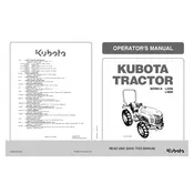 Kubota L3800 Tractor manual cover