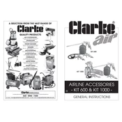 Clarke 3110150 KIT600 Airline Accessories manual cover