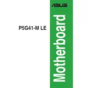 ASUS P5G41-M LE Motherboard manual cover