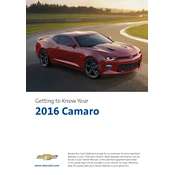 Chevrolet Camaro 2016 manual cover