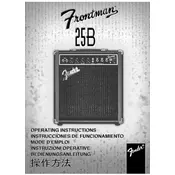 Fender Frontman 25B 022-1504-000 120V Amplifier manual cover