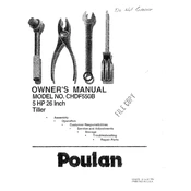 Poulan Pro CHDF550B Tiller manual cover