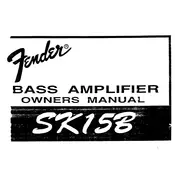 Fender Sidekick 15B SK-15B Amplifier manual cover