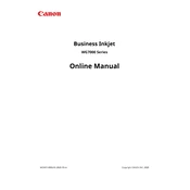 Canon Business Inkjet WG7000 Series manual cover