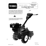 Toro 5 HP 58170 Tiller manual cover