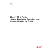 Xerox B310 Printer manual cover