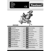 Toolson KGZ3400 3901208958 Saw manual cover