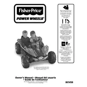 Power Wheels Mattel Dune Racer BCV59 Toy manual cover