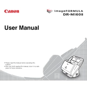 Canon imageFORMULA DR-M160 II manual cover