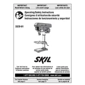 Skil 3320-01 Drill Press manual cover