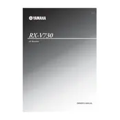 Yamaha RX-V730 Receiver manual cover