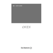 De Dietrich DOP7210X Oven manual cover