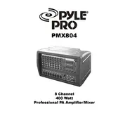 Pyle PMX804 Amplifier manual cover