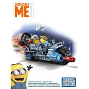 Mega Bloks Mattel Despicable Me Motorcycle Mayhem DPG71 Construction Set manual cover