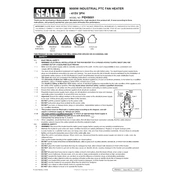 Sealey PEH9001 Heater manual cover