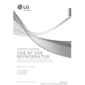 LG LSXC22436S Refrigerator manual cover