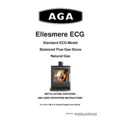 AGA Ellesmere Natural Gas Stove manual cover