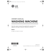 LG WT7060CW WT7150CW.ABWETUS Washing Machine manual cover