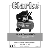 Clarke 2242110 Panther 9 25 Air Compressor manual cover