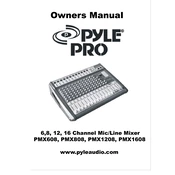 Pyle PMX608 Mixer manual cover