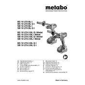 Metabo BS 18 LTX BL I Drill