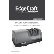 Chef's Choice E317 EdgeCraft Sharpener manual cover