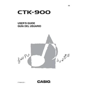 Casio CTK900 Keyboard manual cover