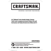 Craftsman CMEHTS824 Trimmer manual cover