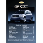 Chevrolet Equinox 2005 manual cover