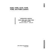 John Deere H240 Loader manual cover