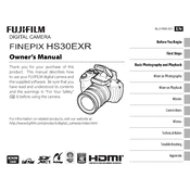 Fujifilm FinePix HS30EXR Camera manual cover