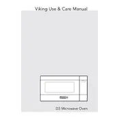 Viking RDMOS201 Microwave manual cover