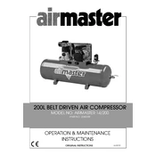 Clarke 2245309 Airmaster 14 200p Air Compressor manual cover