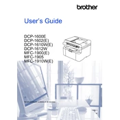 Brother DCP-1600E manual cover