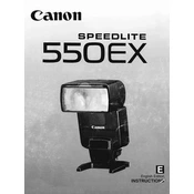 Canon Speedlite 550EX manual cover