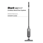 Shark VACMOP QM250 Mop manual cover