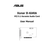 ASUS Xonar D-KARA Sound Card manual cover