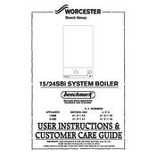 Worcester 15SBi System Boiler manual cover