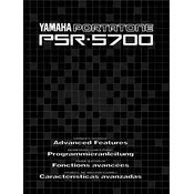 Yamaha PSR-5700 Keyboard manual cover