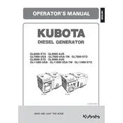 Kubota GL6000-AUS Generator manual cover