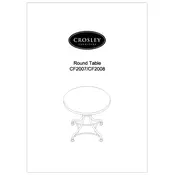 Crosley CF2007 Table manual cover