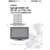 Toshiba 19DV665DB TV manual cover