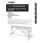 Yamaha YM-41 Marimba manual cover