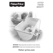 Fisher Price Mattel Rock n Play BMK77 Bassinet manual cover