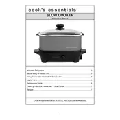 Cook's Essentials L5803AF 84906 Slow Cooker manual cover