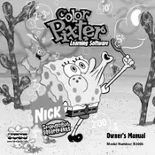 Fisher Price Mattel Pixter SpongeBob B2005 Toy manual cover