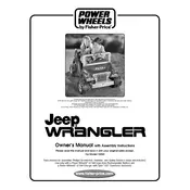 Power Wheels Mattel Jeep Wrangler 74020 Toy manual cover